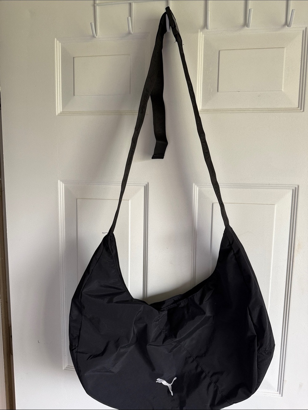 Puma Black Crescent Sling Shoulder Bag